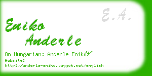 eniko anderle business card